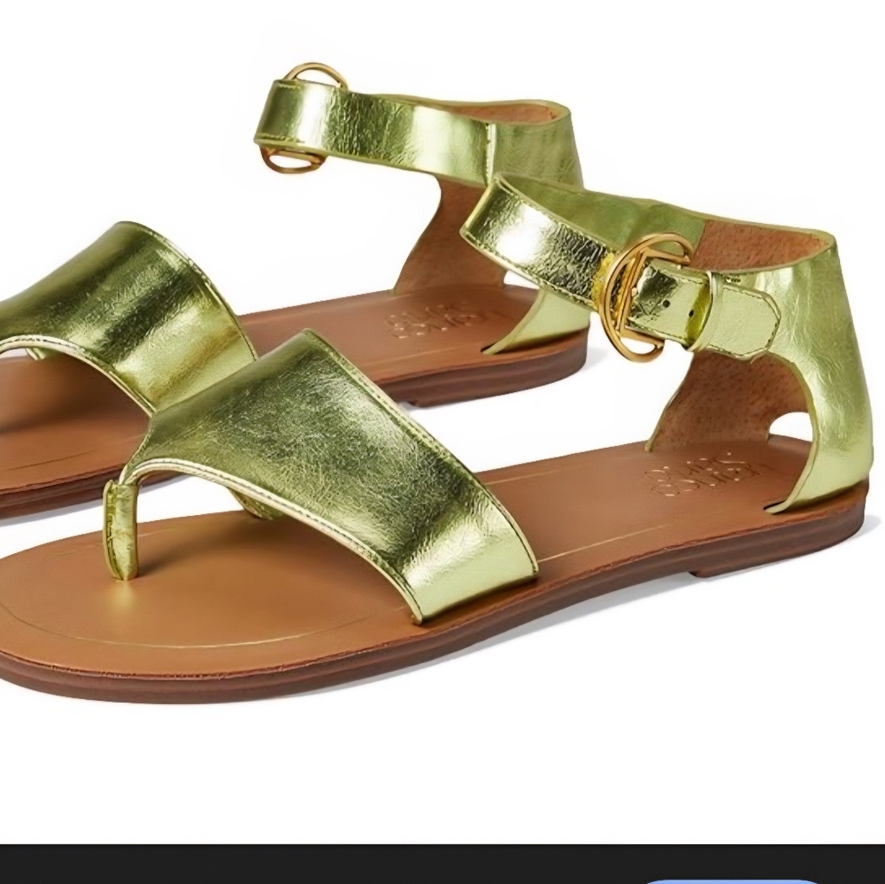 Franco Sarto Metallic Green Sandals